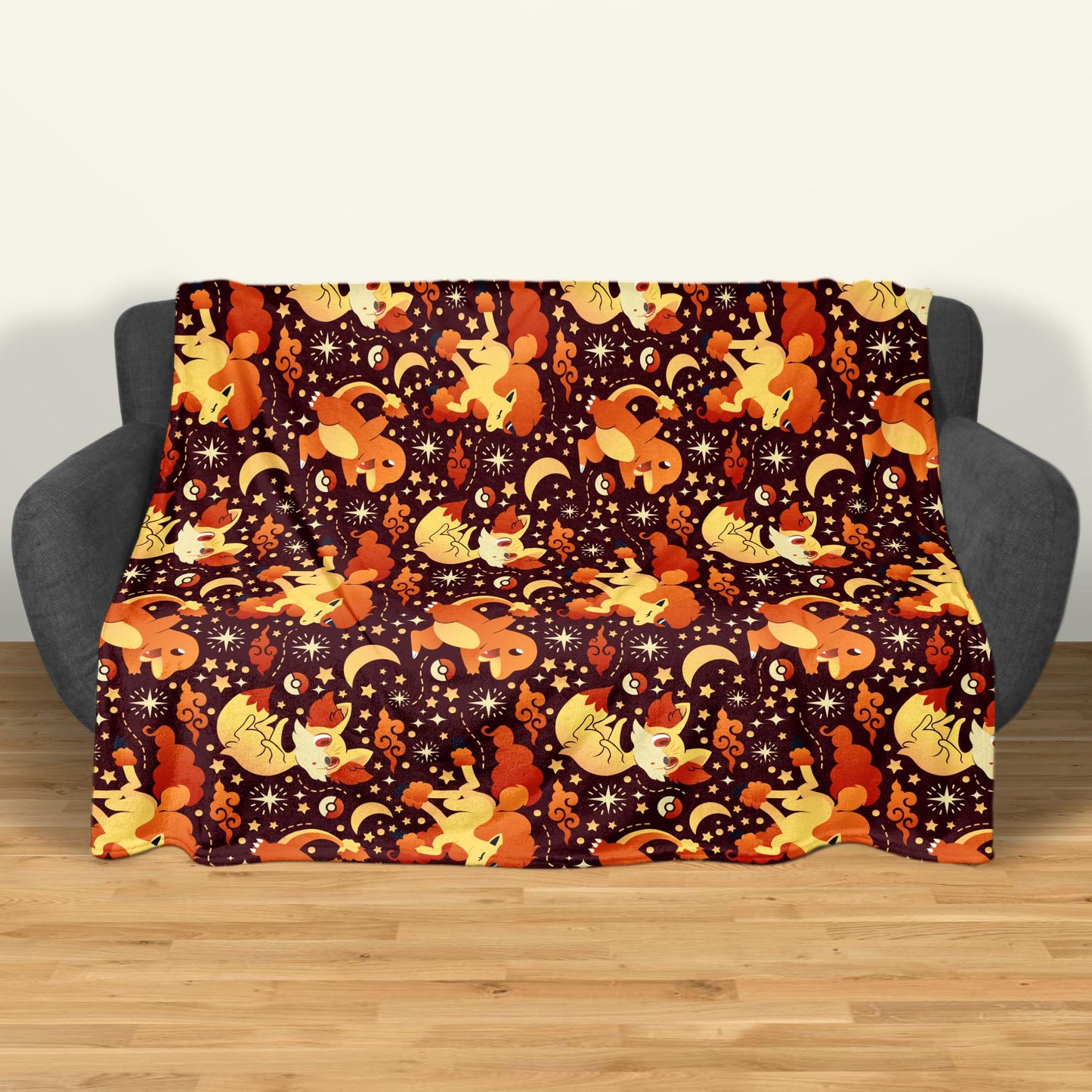 Charmander Fleece Blanket Home Decor Fire Fennekin Blanket Throw Blanket Cute Baby Blanket Charmander Blanket Gifts