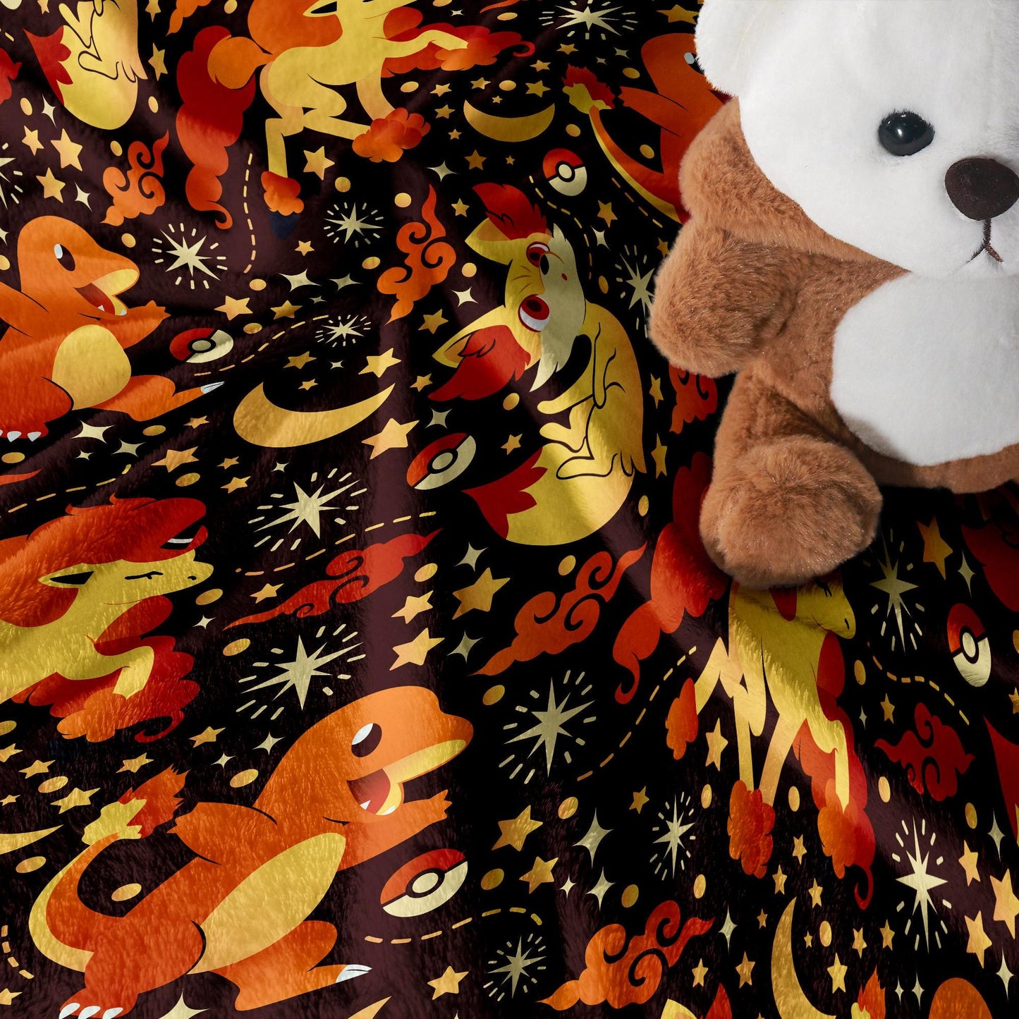 Charmander Fleece Blanket Home Decor Fire Fennekin Blanket Throw Blanket Cute Baby Blanket Charmander Blanket Gifts