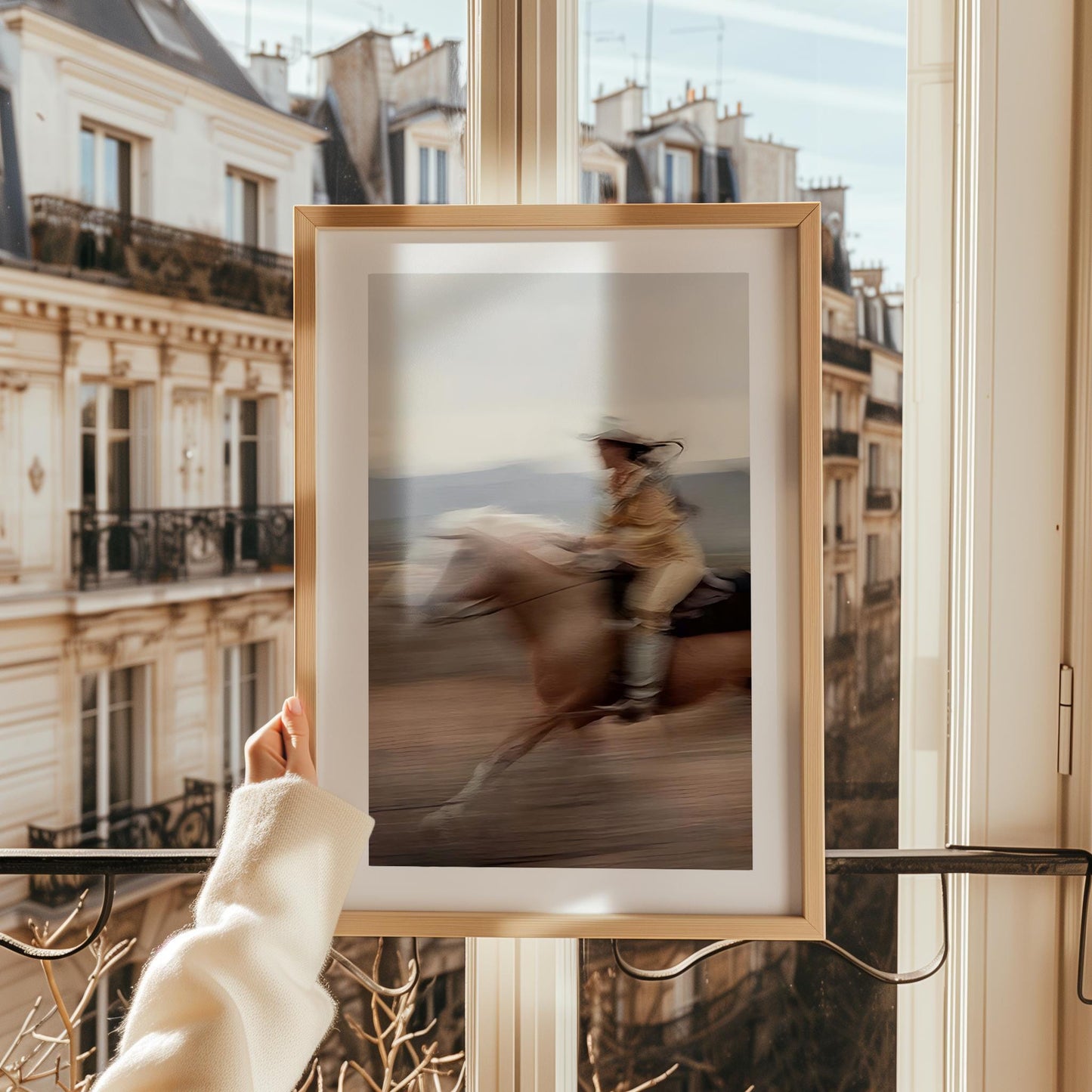 Vintage Equestrian Horse Print: Countryside Farm Wall Art