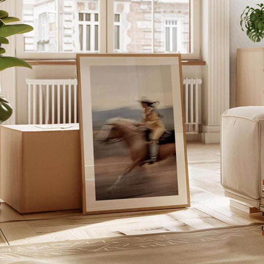 Vintage Equestrian Horse Print: Countryside Farm Wall Art