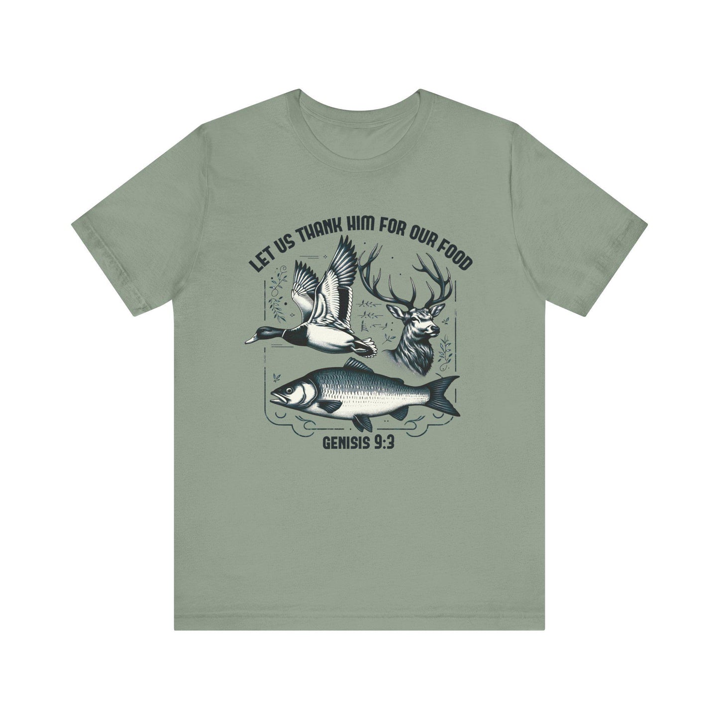 Thankful Hunter T-Shirt: Unisex Short Sleeve Tee