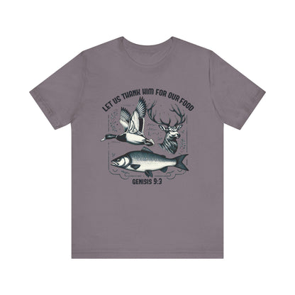 Thankful Hunter T-Shirt: Unisex Short Sleeve Tee