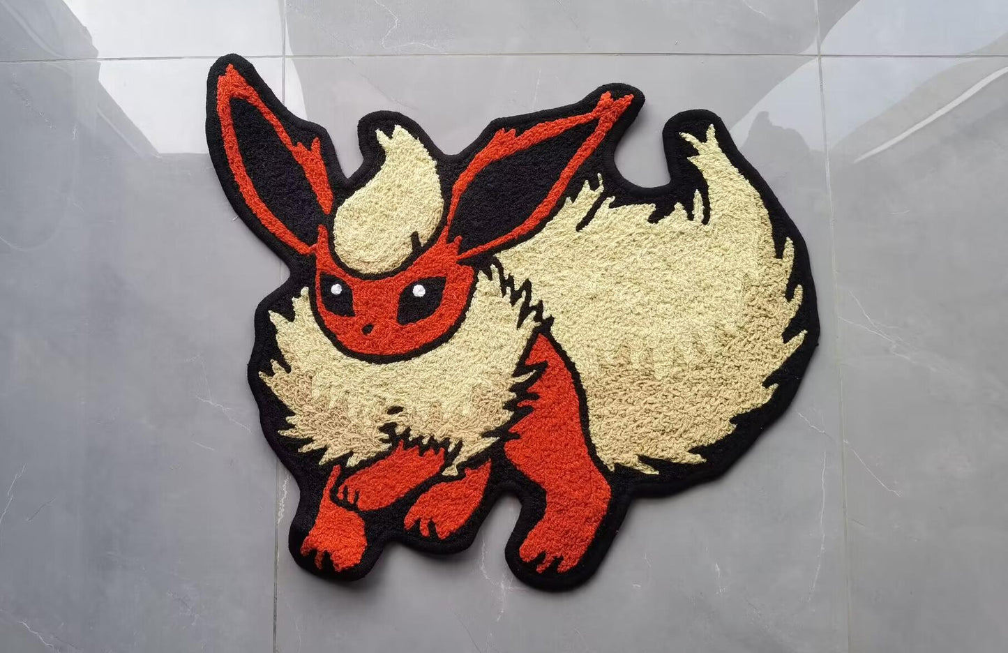 Flareon Rug,Knitting Handmade Non-slip Area Rug Home Decor