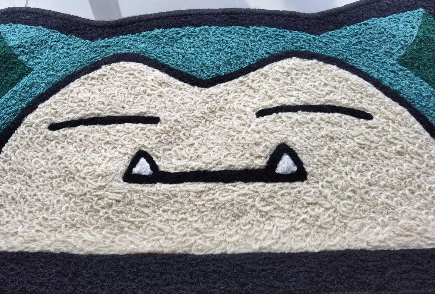 Snorlax Rug,Knitting Handmade Non-slip Area Rug Home Decor