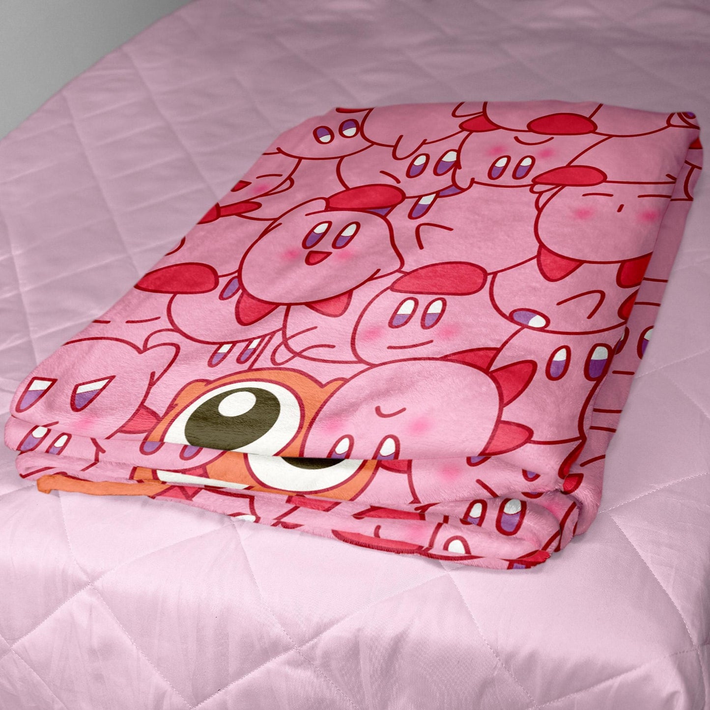 Kirby Fleece Blanket Home Decor Throw Blanket Bedroom Decor Baby Blanket Cute Kirby Blanket Gifts