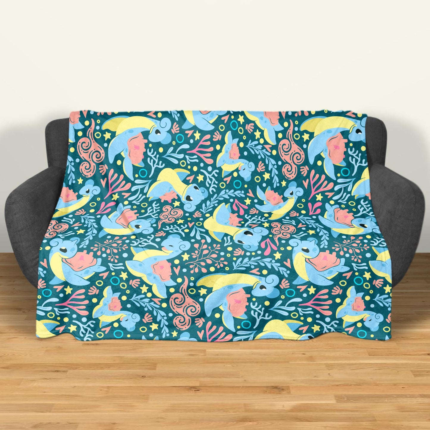 Lapras Fleece Blanket Home Decor Throw Blanket Bedroom Decor Baby Blanket Cute Lapras Blanket Gifts