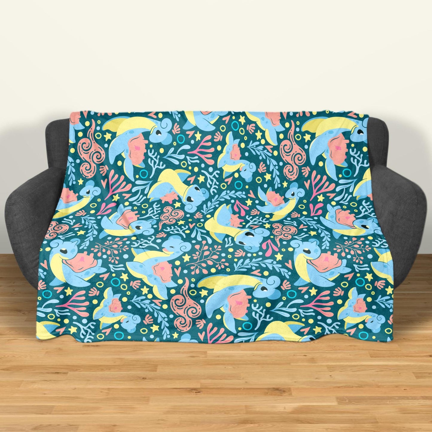 Lapras Fleece Blanket Home Decor Throw Blanket Bedroom Decor Baby Blanket Cute Lapras Blanket Gifts
