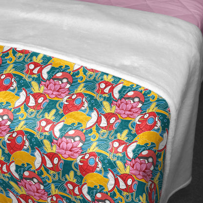 Magikarp Fleece Blanket Home Decor Throw Blanket Tropical Blanket Cute Baby Blanket Magikarp Blanket Gifts