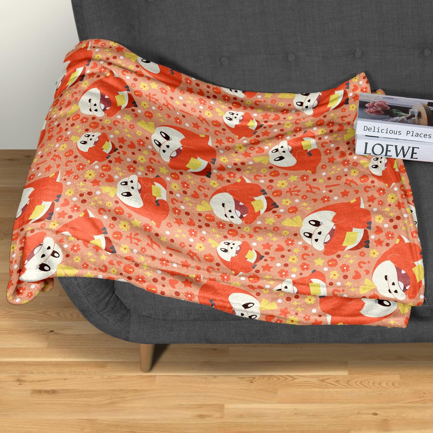 Fuecoco Fleece Blanket Home Decor Throw Blanket Bedroom Decor Baby Blanket Cute Fuecoco Blanket Gifts