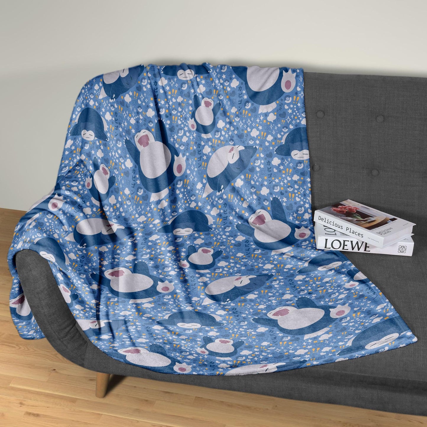 Snorlax Fleece Blanket Home Decor Throw Blanket Bedroom Decor Baby Blanket Cute Snorlax Blanket Gifts