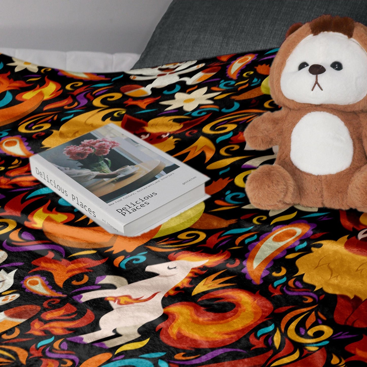 Charmander Fleece Blanket Home Decor Scorbunny Blanket Throw Blanket Cute Baby Blanket Charmander Blanket Gifts