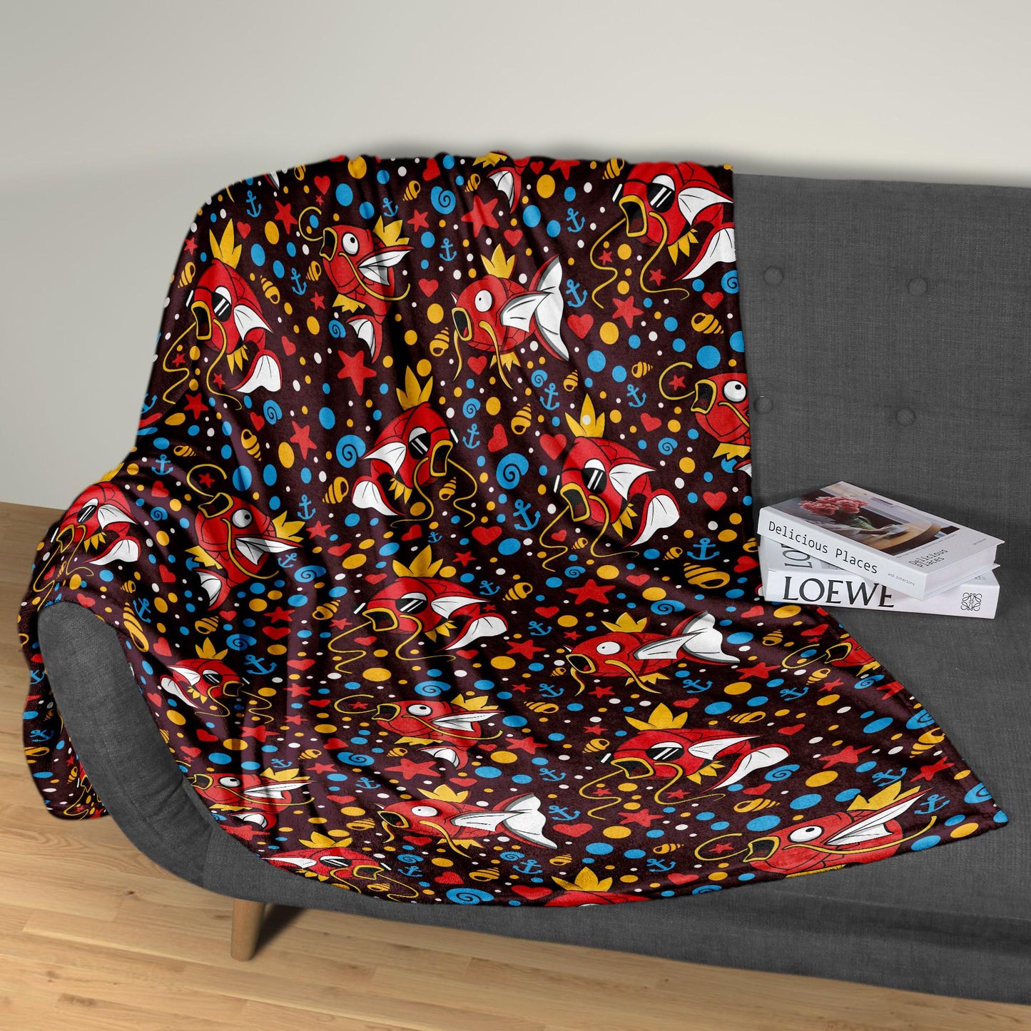 Magikarp Fleece Blanket Home Decor Throw Blanket Cute Baby Blanket Cute Magikarp Blanket Gifts