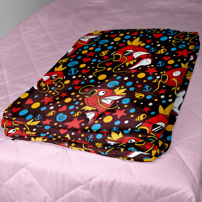 Magikarp Fleece Blanket Home Decor Throw Blanket Cute Baby Blanket Cute Magikarp Blanket Gifts