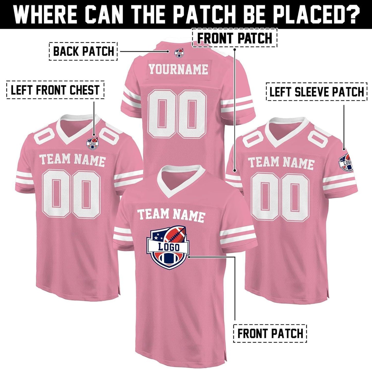 Personalized Team Name & Number Football Jersey Shirt For Adult Kid, Custom Football Jersey Shirt, Game Day Outfit For American Football Fan