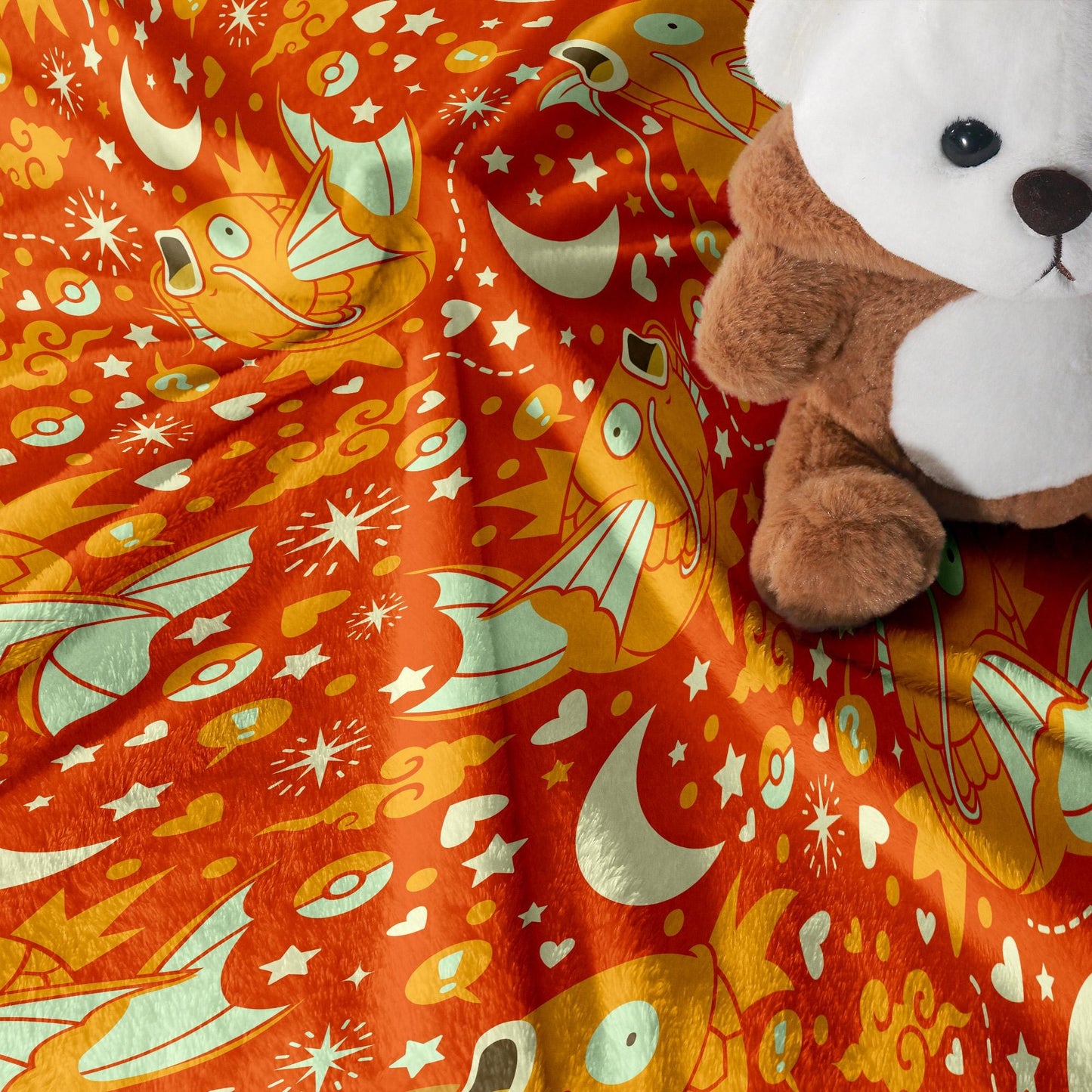 Shiny Magikarp Fleece Blanket Home Decor Throw Blanket Cute Baby Blanket Magikarp Blanket Gifts