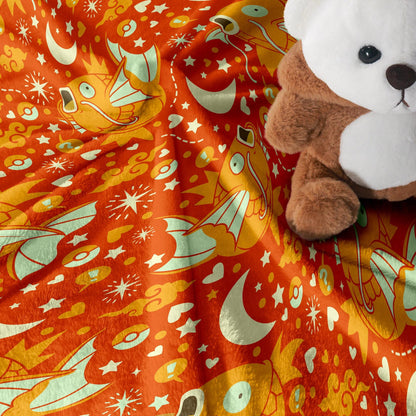 Shiny Magikarp Fleece Blanket Home Decor Throw Blanket Cute Baby Blanket Magikarp Blanket Gifts