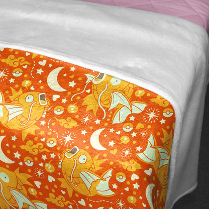 Shiny Magikarp Fleece Blanket Home Decor Throw Blanket Cute Baby Blanket Magikarp Blanket Gifts