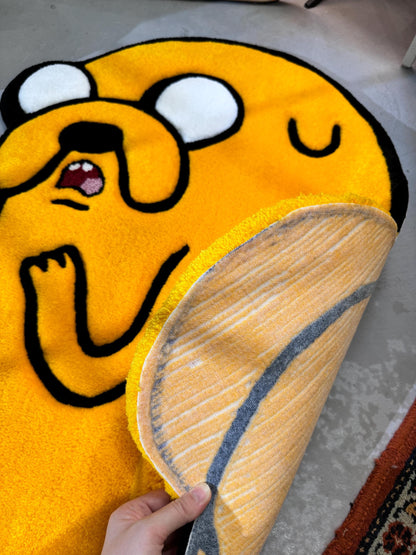 Fluffy Tufted Cartoon Rug, Funny Cartoon Dog Rug, Gift Idea, Plush Rug, Cartoon Character Rug