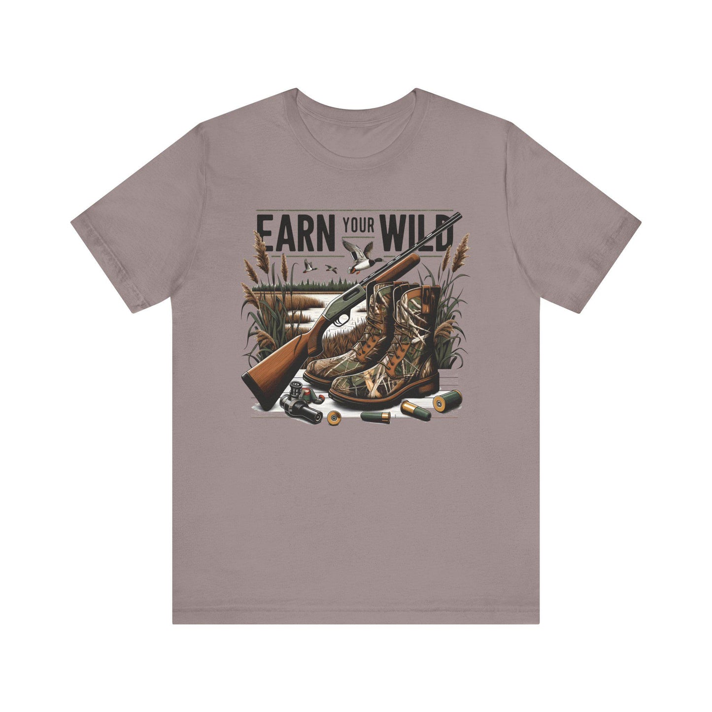 Hunting Adventure Tee: Unisex Outdoors Shirt - Earn Your Wild