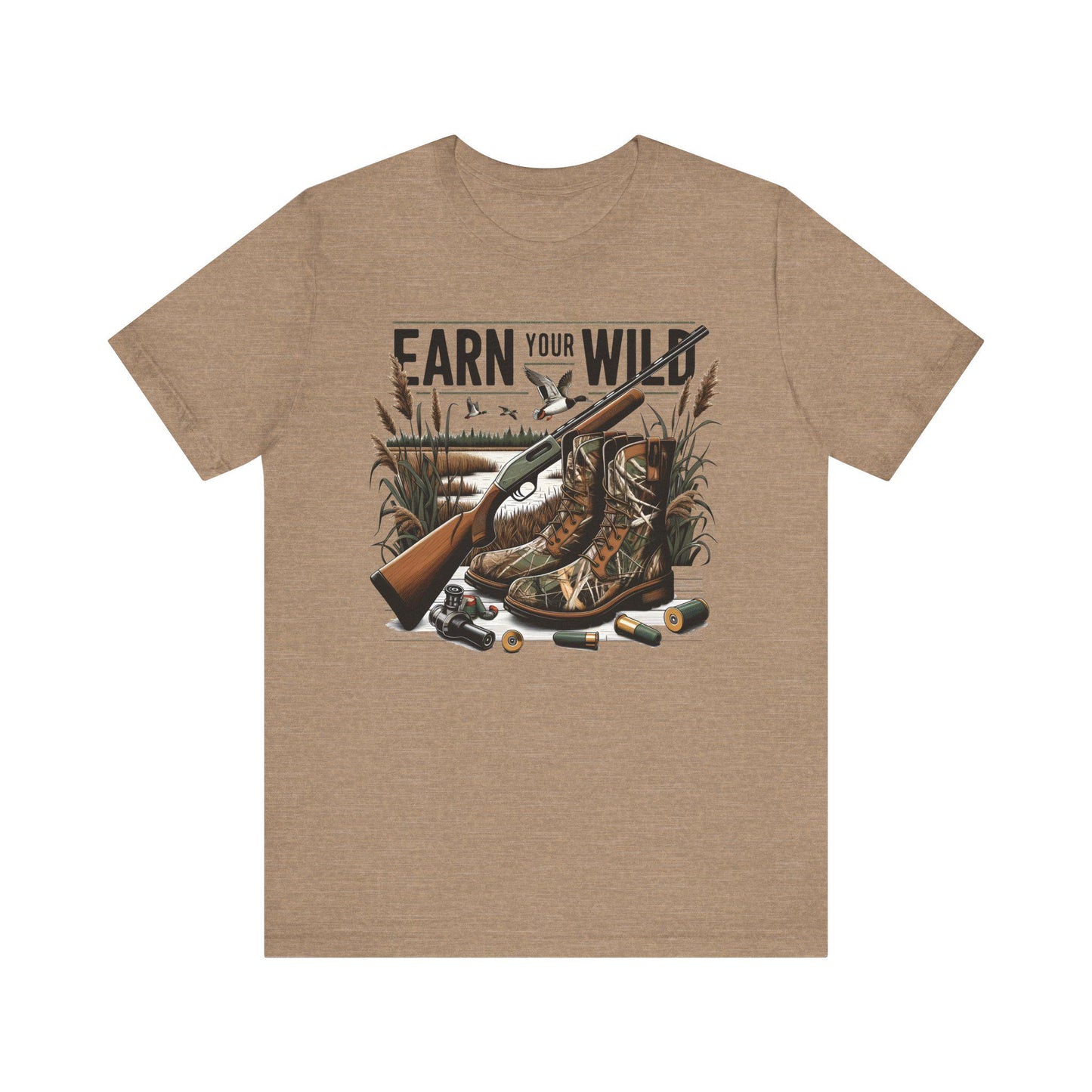 Hunting Adventure Tee: Unisex Outdoors Shirt - Earn Your Wild