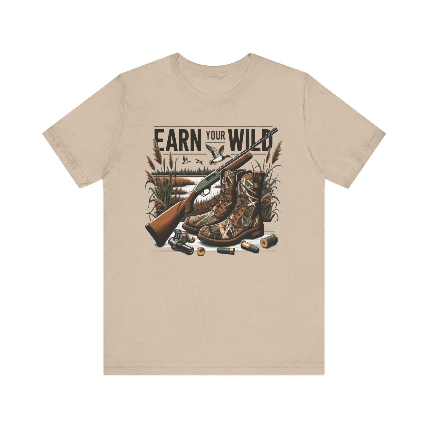 Hunting Adventure Tee: Unisex Outdoors Shirt - Earn Your Wild