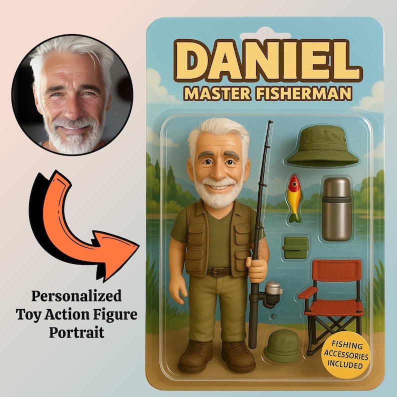 Personalized Father's Day 2025 Gifts For Dad, Custom Photo Dad Action Figure Acrylic Plaque, Best Dad Ever Gift From Kids, Gifts For Husband