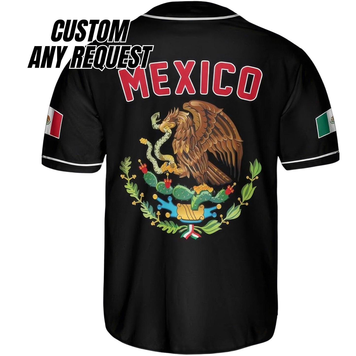 Personalized Baseball Jersey Mexico,Custom Team Name Number Mexican Jersey Shirt for Men Women Youth Kid Game Day Outfit For Mexico Fans B2