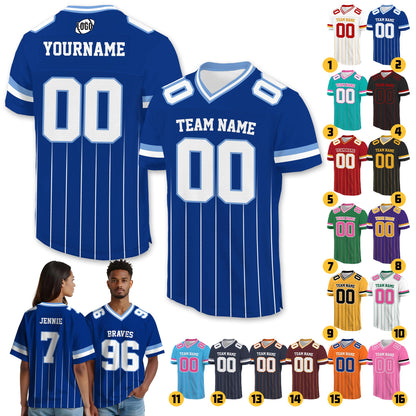 Custom Football Jersey with Name and Number, Personalized Team Shirt for Game Day, College Football Fans, Sports Uniform Gift Family jersey