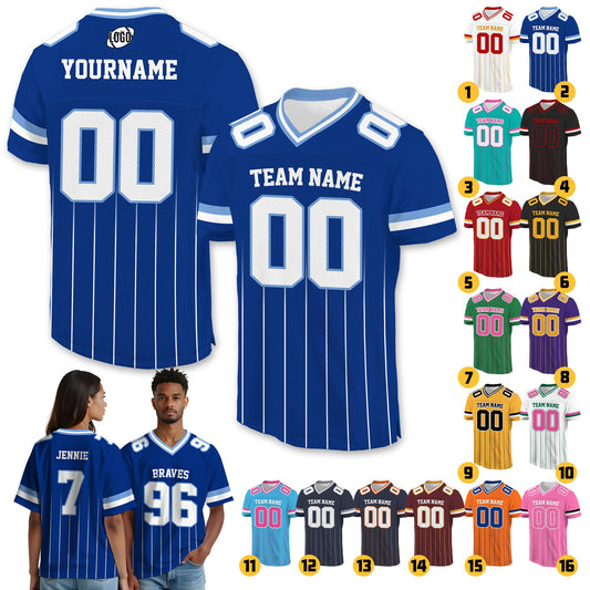 Custom Football Jersey with Name and Number, Personalized Team Shirt for Game Day, College Football Fans, Sports Uniform Gift Family jersey