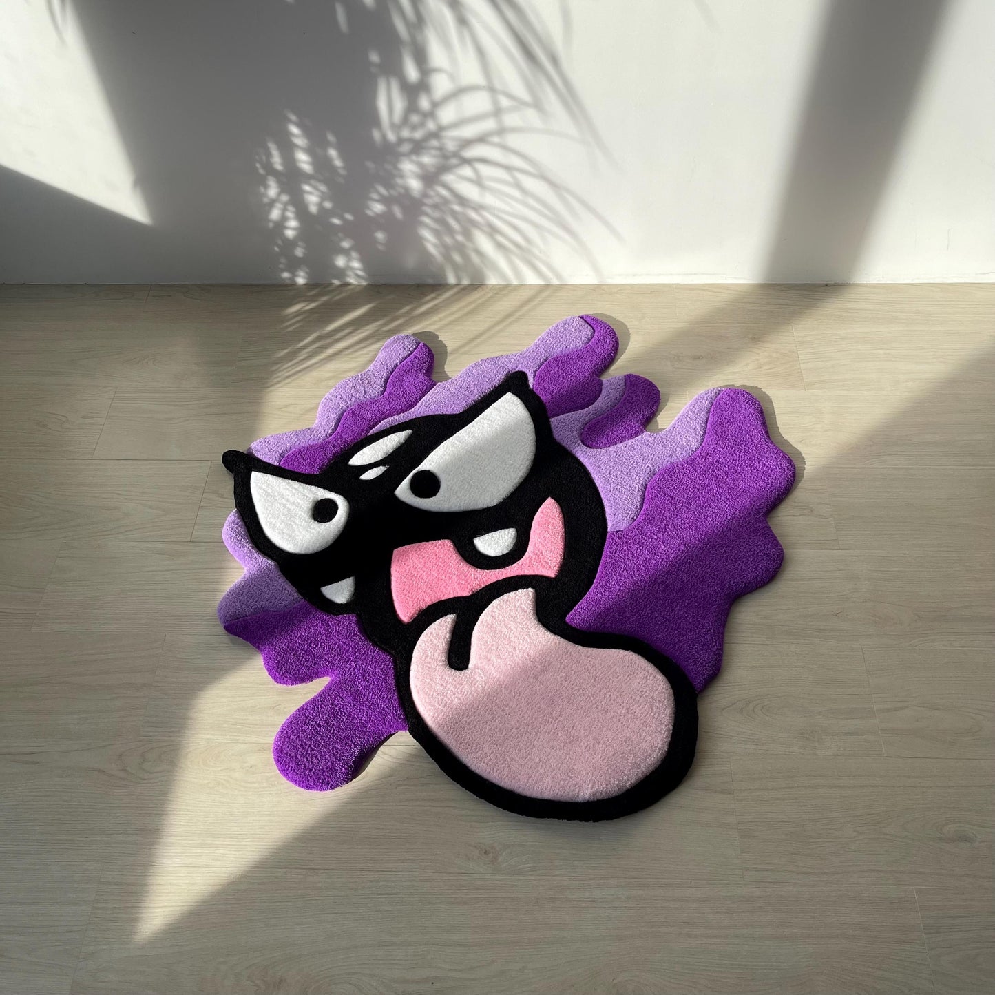 Custom Tufted Cartoon Rug: Anime Gamer Decor, Playful Ghost Design