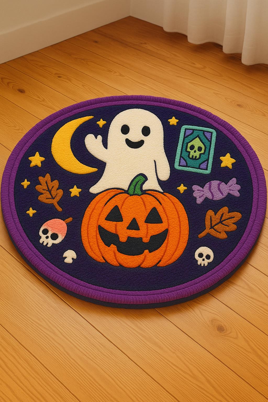 Pumpkin Rug, Halloween Rug, Tufted Look Rug, Halloween Decor, Gift For Halloween, Rugs For Living Room, Non Slip Rug, Home Decor Carpet
