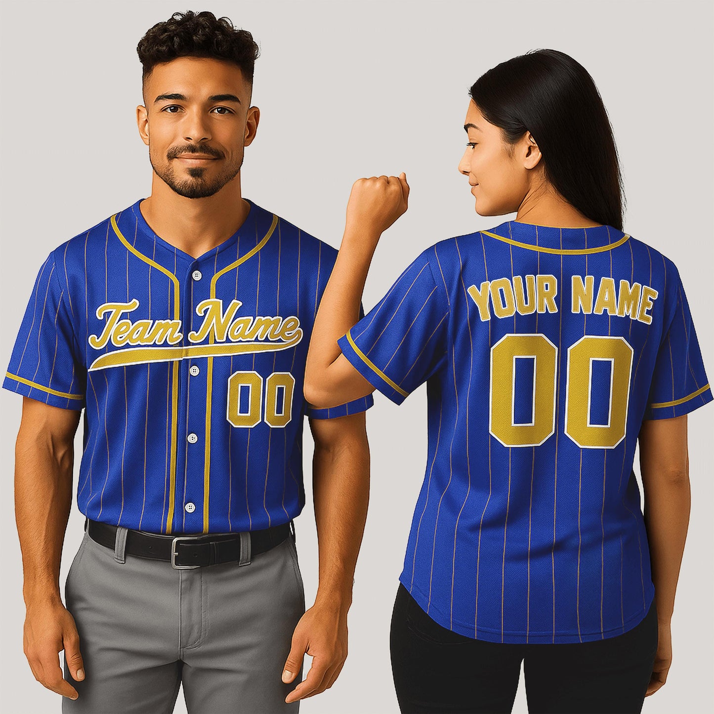 Custom Pinstripe baseball Jersey Personalized embroidery Name Number Sport Team Uniform Cheerleading Jerseys Gifts for Men Women Kids Fans