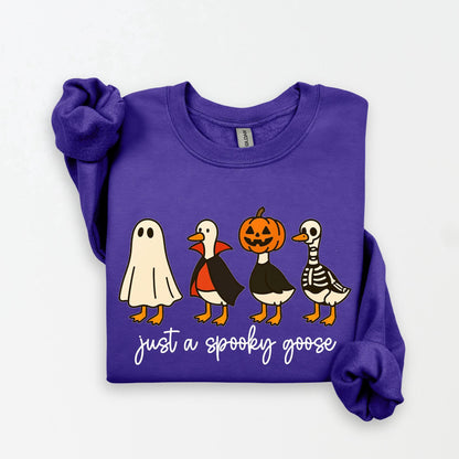 Just a Spooky Goose Halloween Shirt, Funny Halloween Goose Shirt, Goose in Halloween Costumes Shirt, Cute Horror Shirt, Spooky Goose Shirt