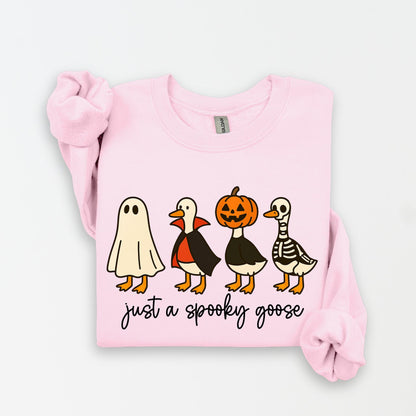 Just a Spooky Goose Halloween Shirt, Funny Halloween Goose Shirt, Goose in Halloween Costumes Shirt, Cute Horror Shirt, Spooky Goose Shirt