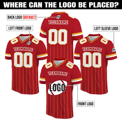 Personalized Name and Number Football Jersey Custom Name Number Football Team Shirt for Kids Adults, Game Day Outfit College Football Fans