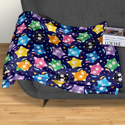 Minior Fleece Blanket Home Decor Throw Blanket Bedroom Decor Baby Blanket Cute Minior Sprites Blanket Minior Blanket Gifts
