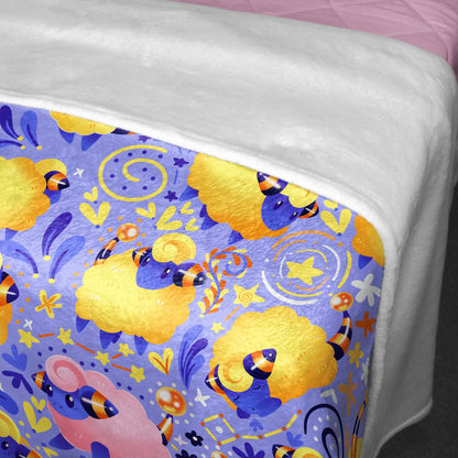 Mareep Fleece Blanket Home Decor Throw Blanket Bedroom Decor Baby Blanket Cute Cotton Blanket Mareep Blanket Gifts