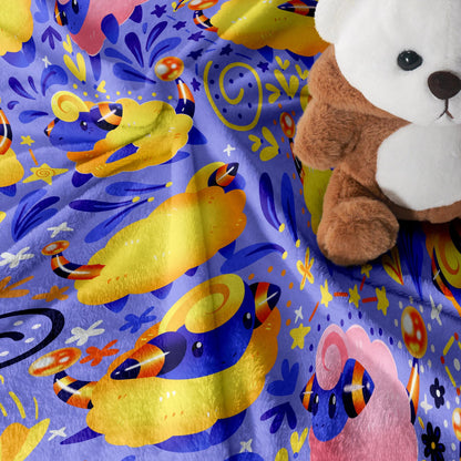 Mareep Fleece Blanket Home Decor Throw Blanket Bedroom Decor Baby Blanket Cute Cotton Blanket Mareep Blanket Gifts