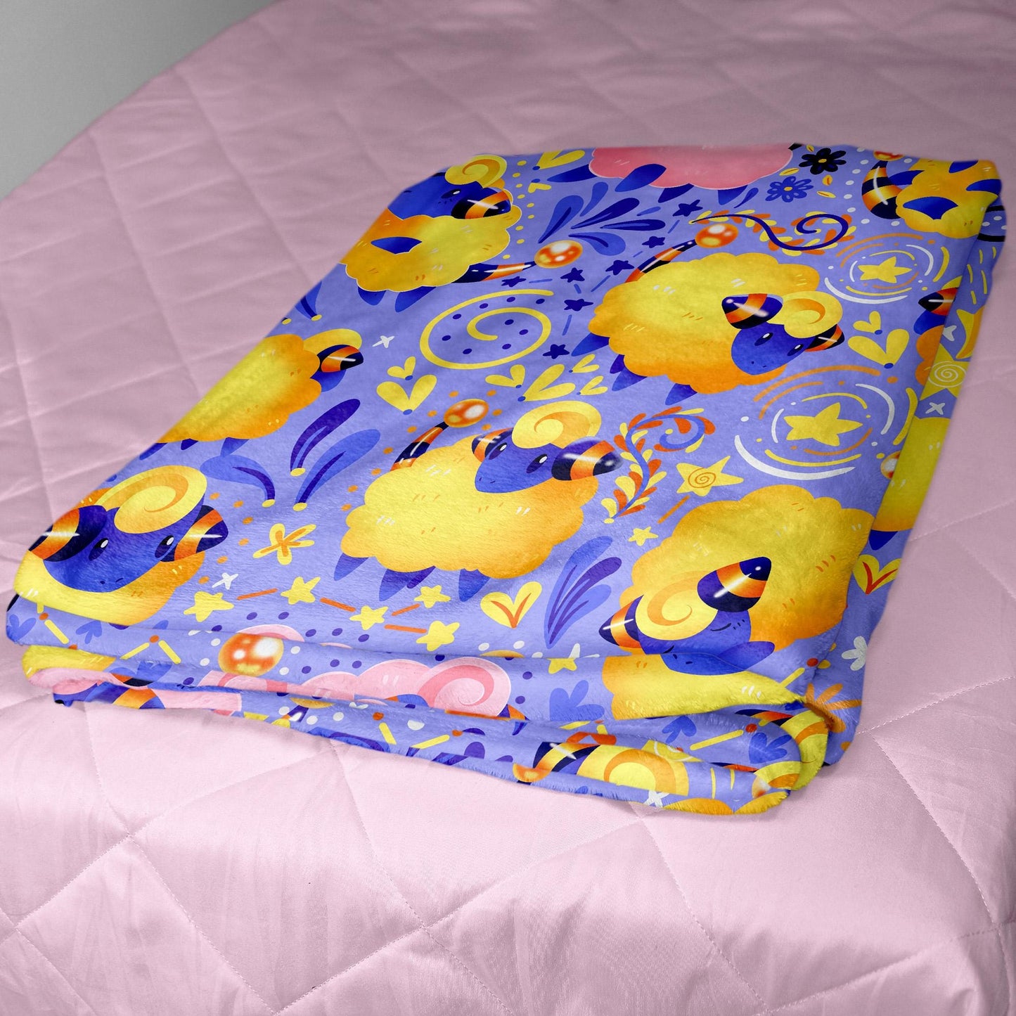 Mareep Fleece Blanket Home Decor Throw Blanket Bedroom Decor Baby Blanket Cute Cotton Blanket Mareep Blanket Gifts