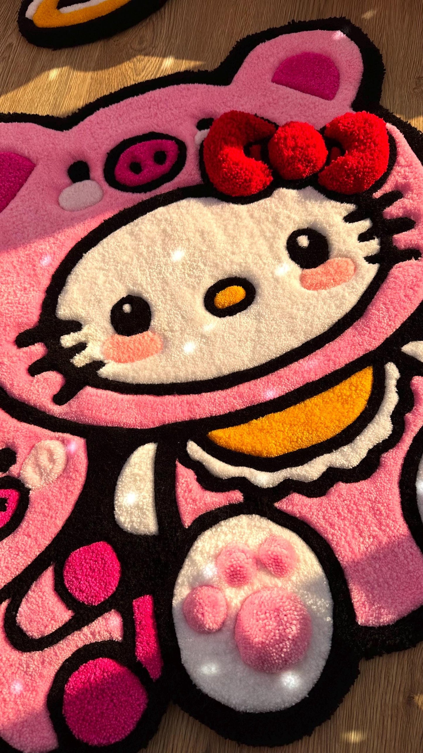 Pink Custom Handmade tufting rug | fully handmade