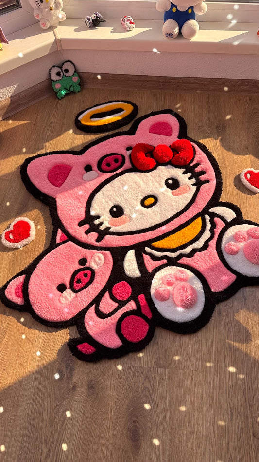 Pink Custom Handmade tufting rug | fully handmade