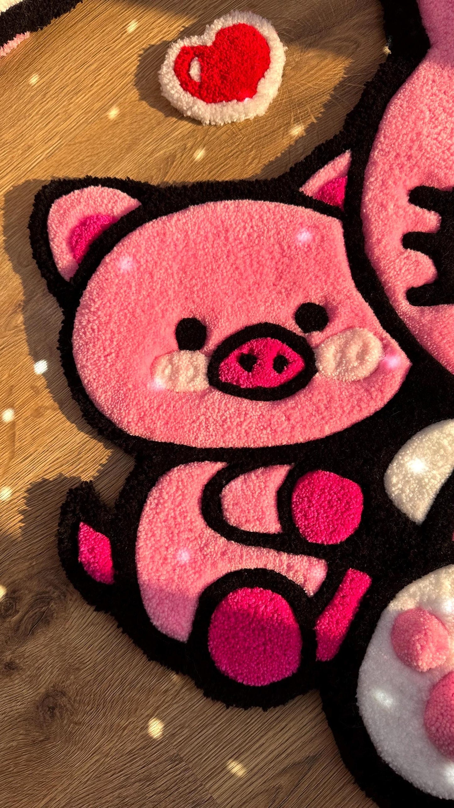 Pink Custom Handmade tufting rug | fully handmade