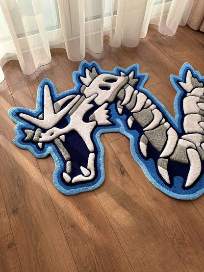 3D Skull Tufted Rug – Handmade Skeleton Rug Inspired by Pop Culture – Unique Home Decor & Gift for Gamers and Anime Fans