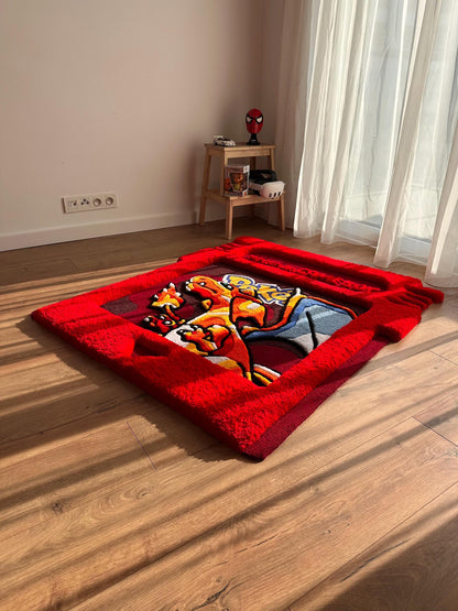 Game cartridge tufted rug,3d cartridge rug, handmade tufted custom rug, living room decor rug, bedroom carpet, area carpet