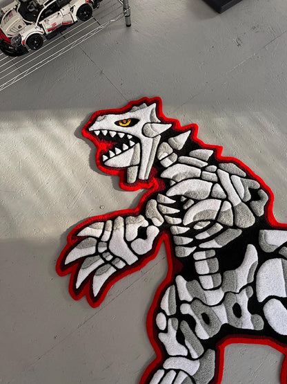 3D Skull Tufted Rug – Handmade Skeleton Rug Inspired by Pop Culture – Unique Home Decor & Gift for Gamers and Anime Fans