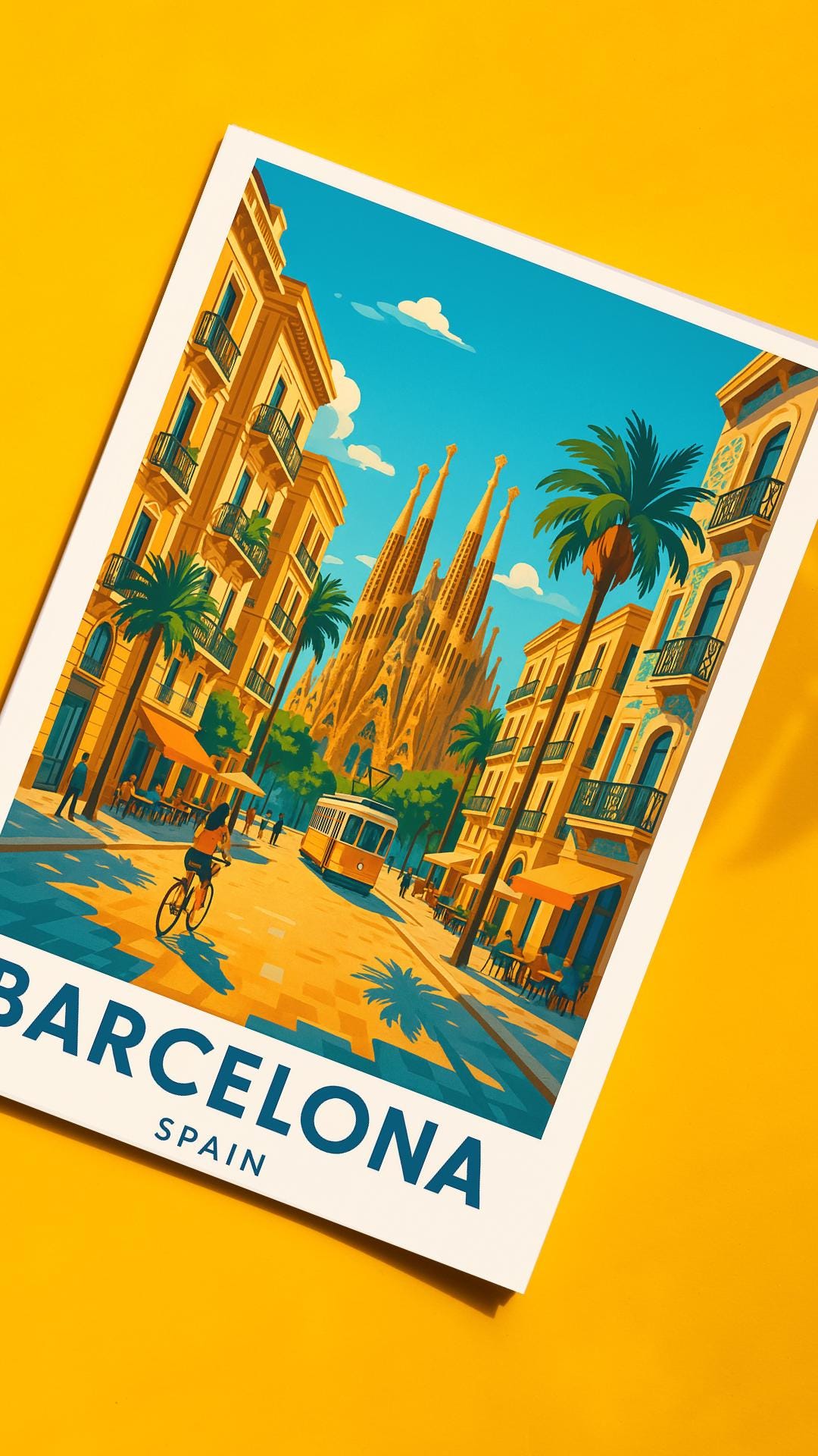 Barcelona Print, Barcelona Wall Art, Spain Wall Art, Barcelona Travel Print, Wedding Gift, Birthday Present, Travel Decor, Travel Wall Art