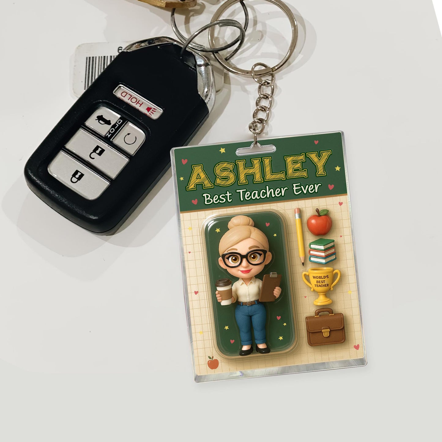 Personalized Appreciation Teacher Gift, Custom Teacher Action Figure Acrylic Block, Back To School Gift For Teacher, Best Teacher Ever Gift