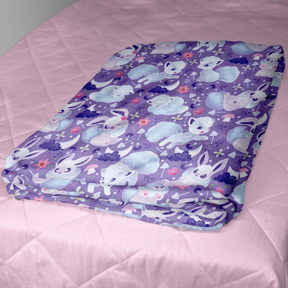 Eevee Fleece Blanket Home Decor Throw Blanket Bedroom Decor Baby Blanket Cute Vulpix Cotton Blanket Eevee Blanket Gifts