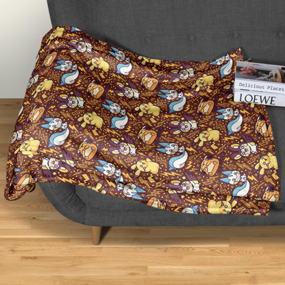 Pikachu Fleece Blanket Home Decor Pachirisu Blanket Throw Blanket Cute Baby Blanket Pikachu Blanket Gifts