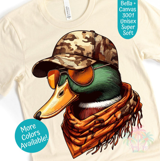 Funny Duck Graphic Tee: Unisex Cotton T-Shirt